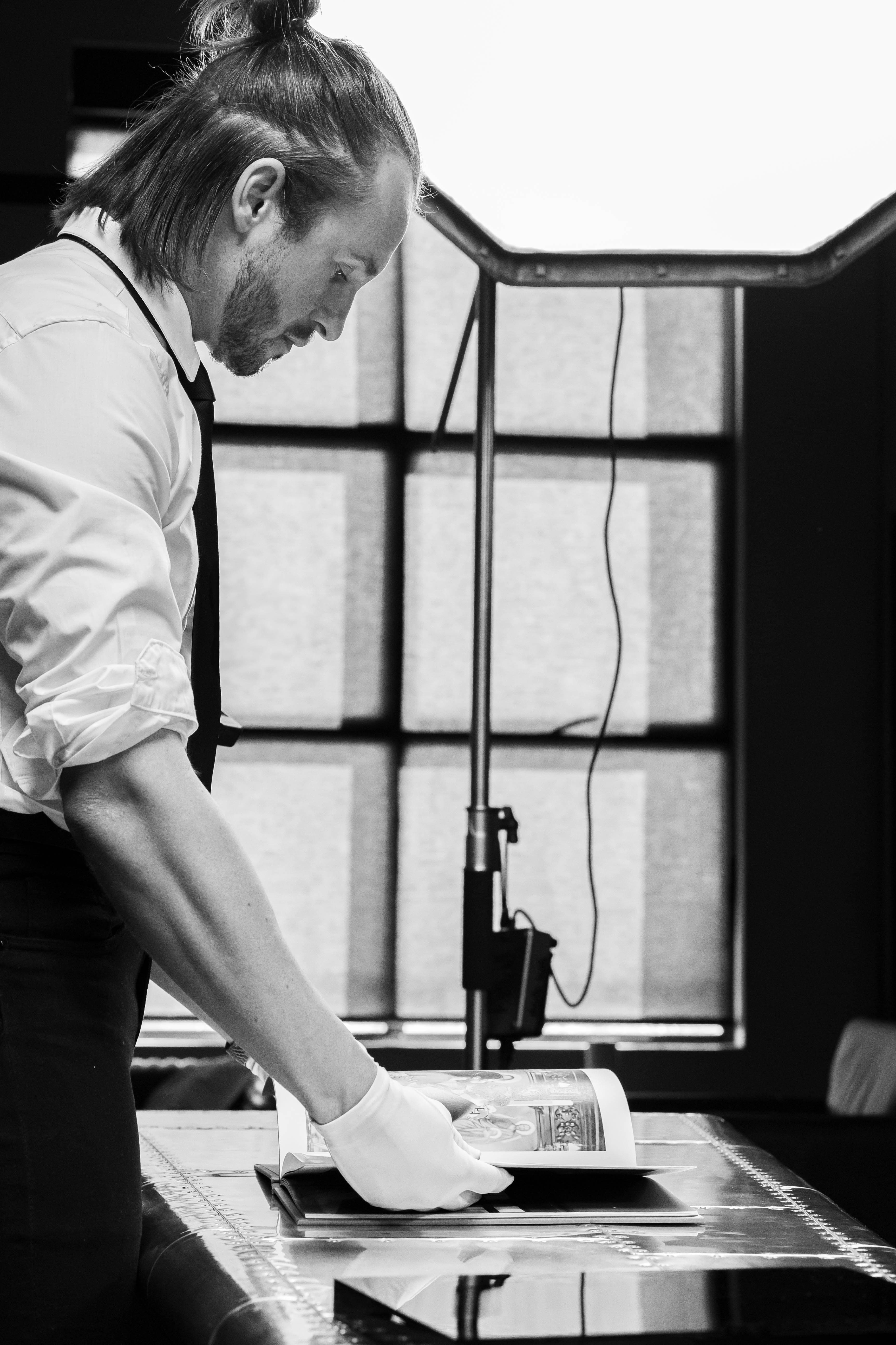 Craftsman working on the Unveiled album in the studio