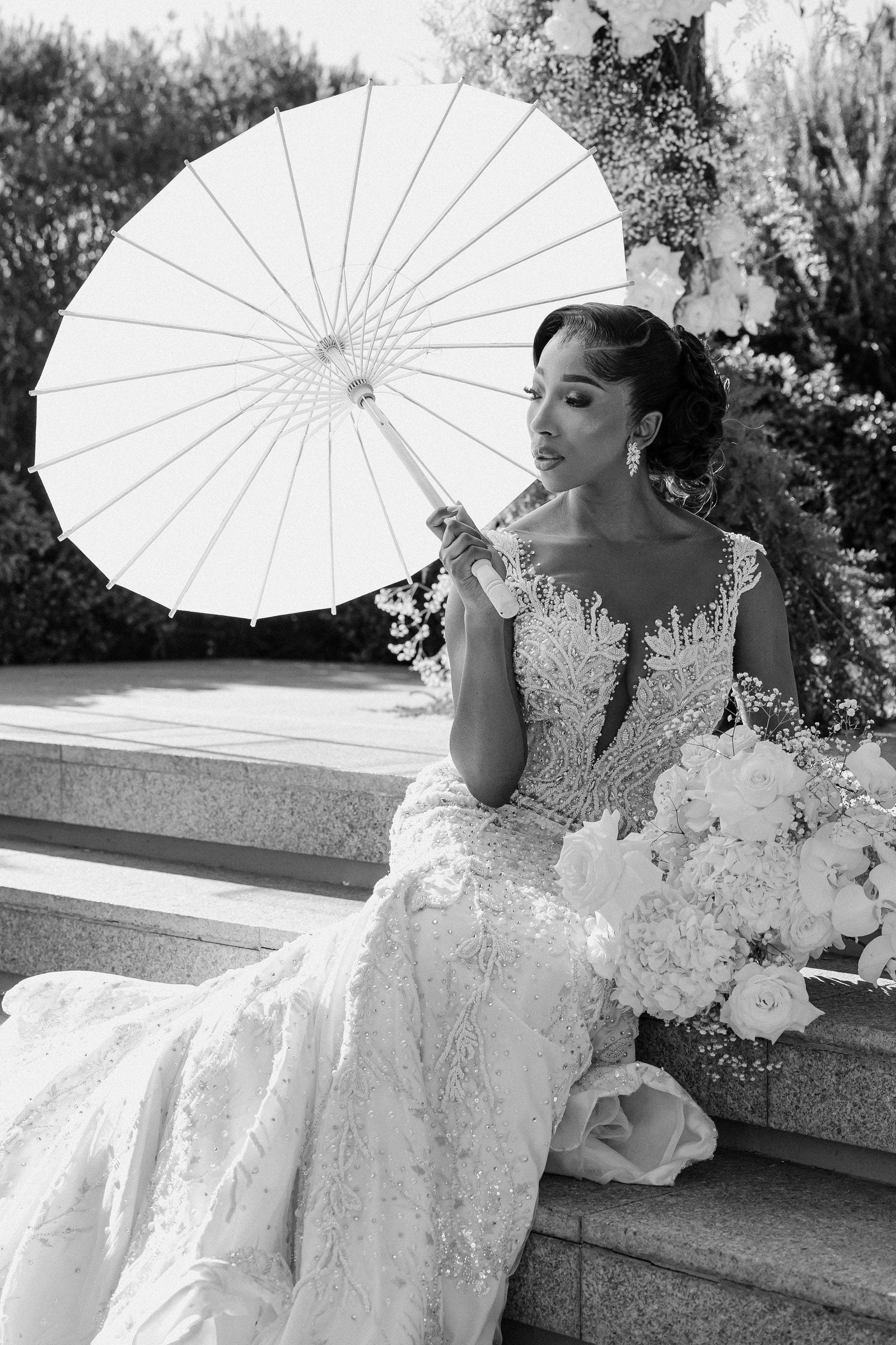Editorial bridal portrait by CinaStage Studios